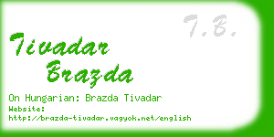 tivadar brazda business card